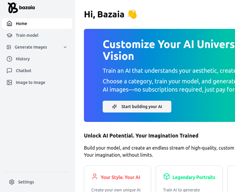 Application preview showing image transformation interface